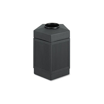 Safco® Canmeleon Indoor-outdoor Receptacle, Pentagon, Polyethylene, 45 Gal, Black freeshipping - TVN Wholesale